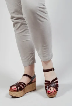 Donita Wedge in Bronze and Brown