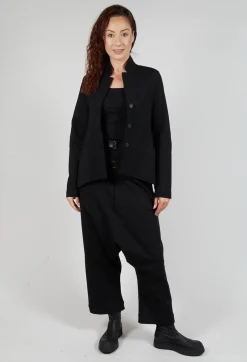 Double Belted Trousers in Black