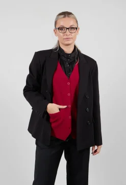 Double Breasted Blazer in Nero