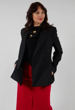 Double Breasted Blazer in Nero