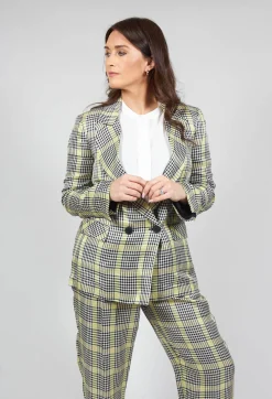 Double Breasted Blazer in Yellow