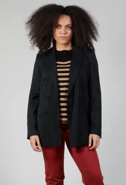Double Breasted Blazer in Nero