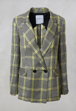 Double Breasted Blazer in Yellow