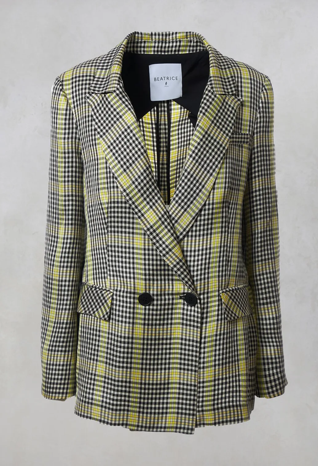 Double Breasted Blazer in Yellow