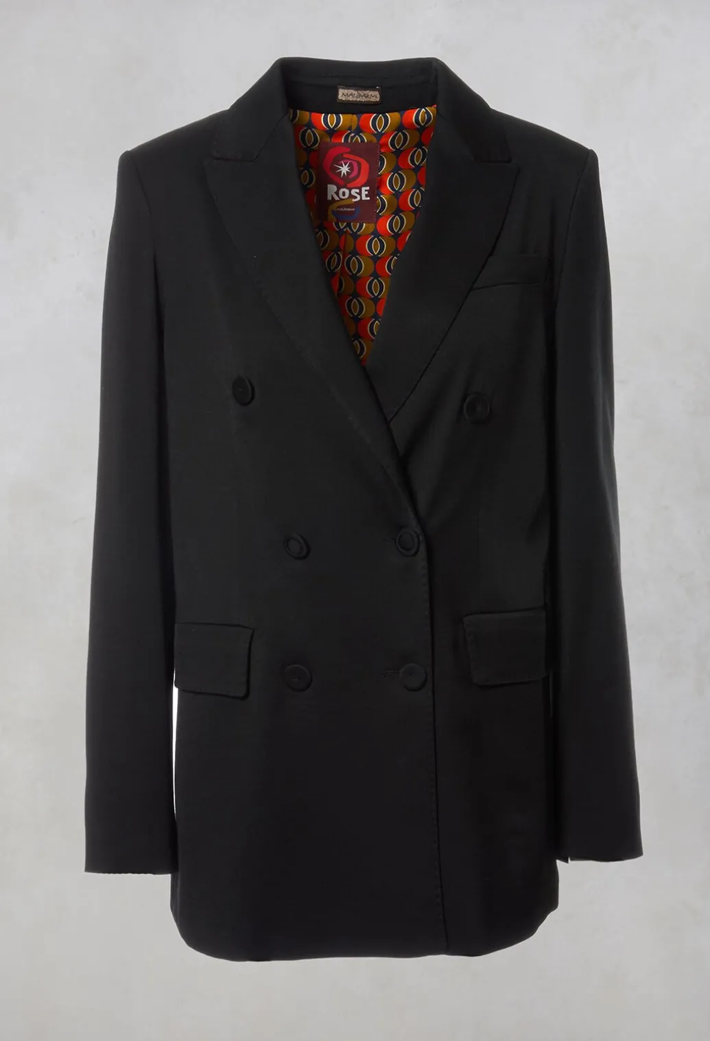 Double Breasted Blazer in Nero