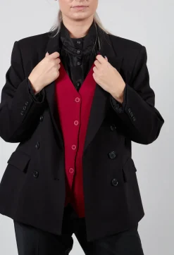 Double Breasted Blazer in Nero