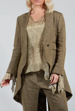 Double Breasted Blazer in Rock