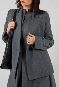 Double Breasted Blazer in Grigio