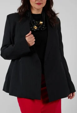 Double Breasted Blazer in Nero