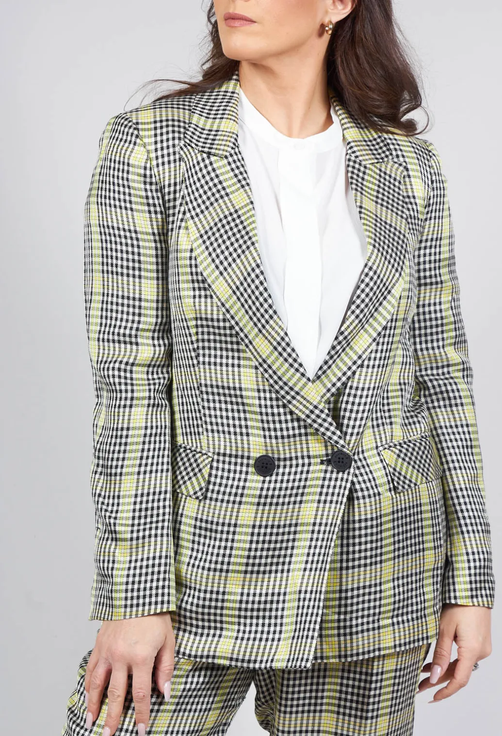Double Breasted Blazer in Yellow