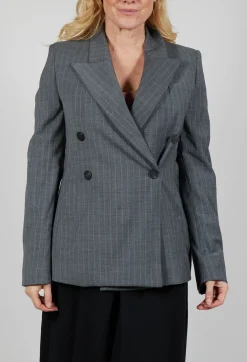 Double Breasted Blazer in Grigio