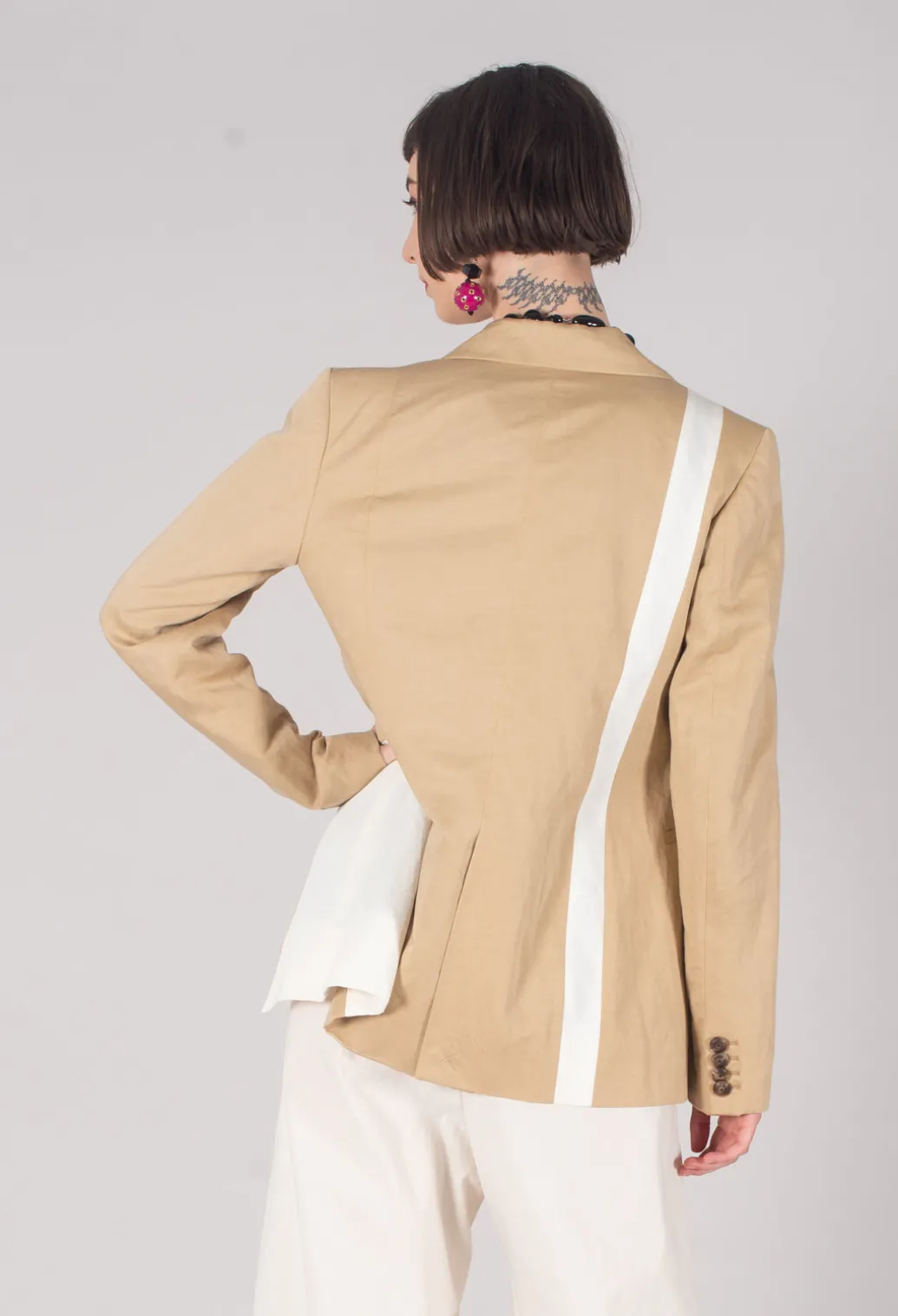 Double Breasted Blazer in Cerotto