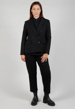 Double Breasted Blazer in Nero