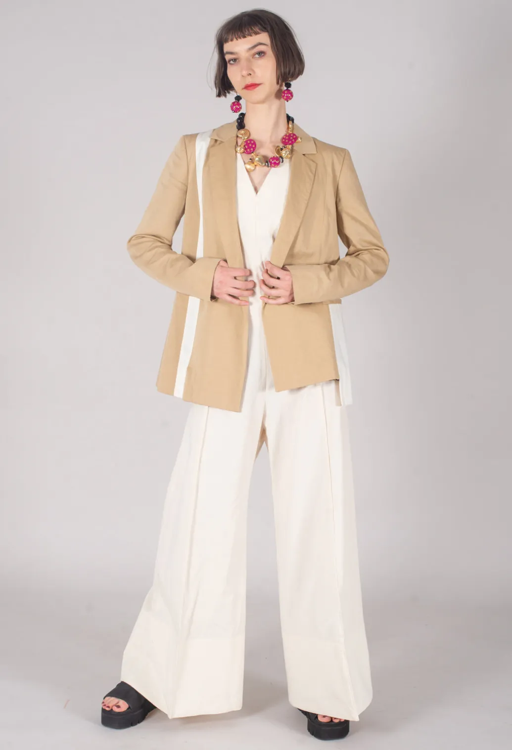 Double Breasted Blazer in Cerotto