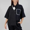 Double Collar Shirt in Navy