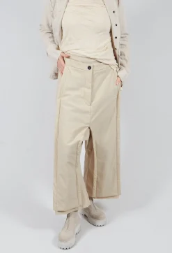 Double Front Trousers in Bone