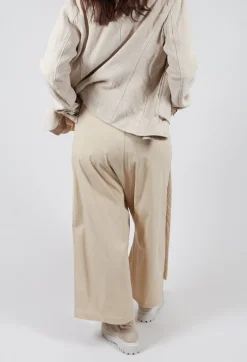 Double Front Trousers in Bone