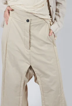 Double Front Trousers in Bone