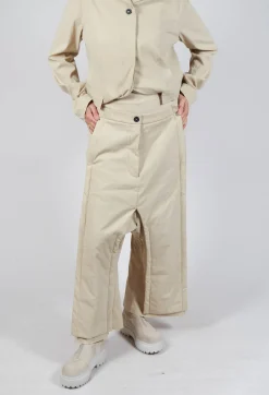 Double Front Trousers in Bone