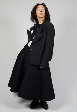 Double Lapel Blazer in Black