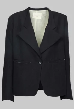 Double Lapel Blazer in Black