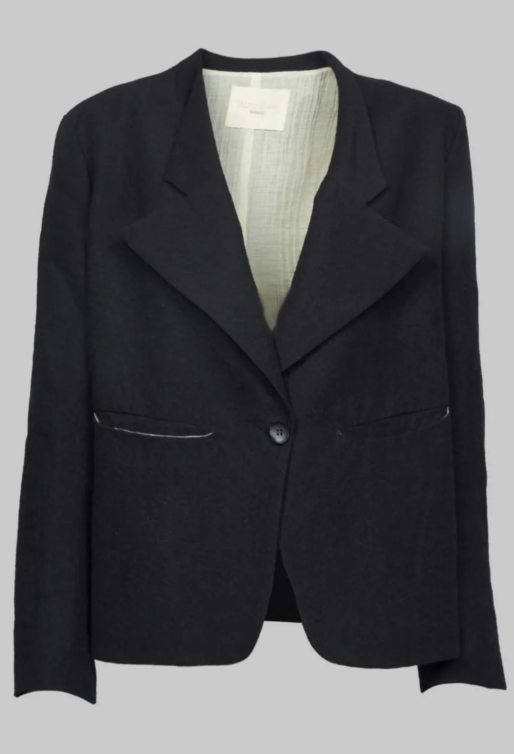 Double Lapel Blazer in Black