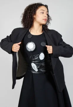 Double Lapel Blazer in Black