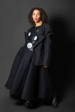 Double Lapel Blazer in Black