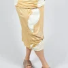 Double Layered Pencil Skirt in Corn Dot