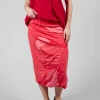 Double Layered Pencil Skirt in Cherry Dot