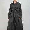 Dress Coat in Gabardina and Raso di Viscosa Grey Storm