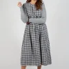 Dress Dea in Grey Check