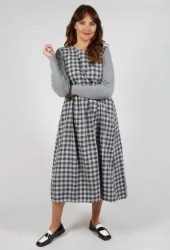 Dress Dea in Grey Check