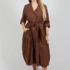 Dress Doralice in Cinnamon