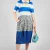 Dress Durga Sea Stripes Amparo Blue in Blue