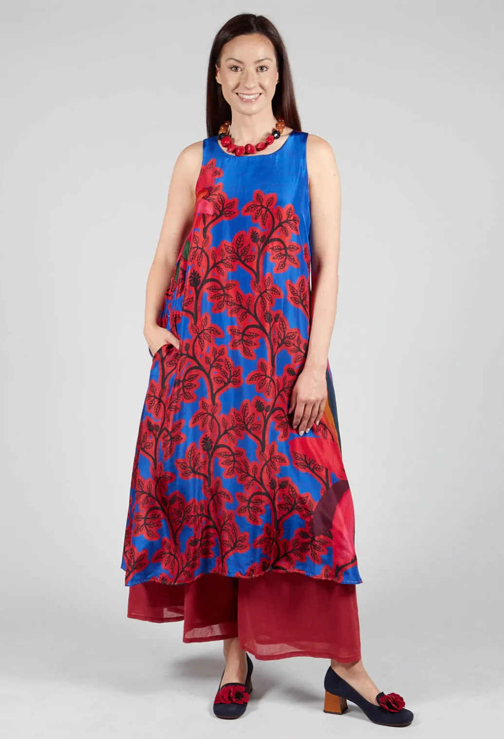 Dress Gardenia Blossom in Multicolour