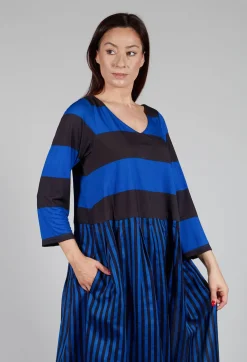 Dress Maxy Vichy Amparo Blue in Blue