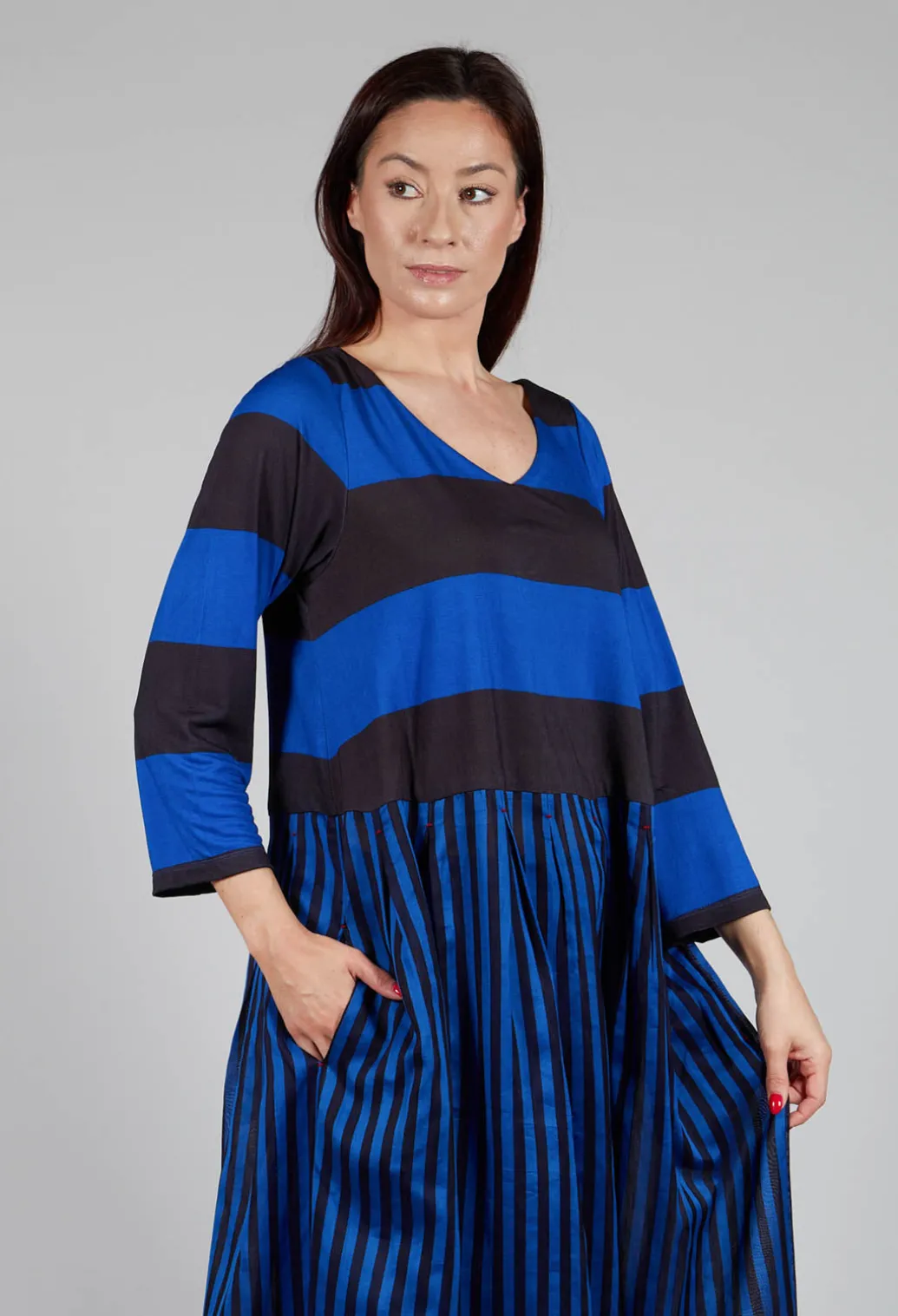 Dress Maxy Vichy Amparo Blue in Blue
