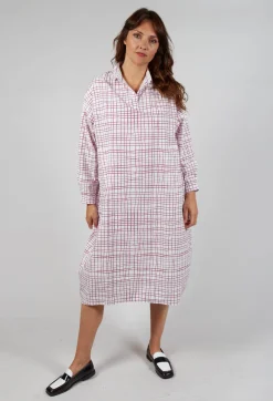 Dress Print Dorinda in Fucshia Checks