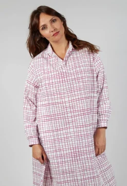 Dress Print Dorinda in Fucshia Checks