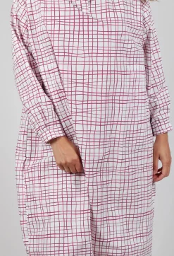Dress Print Dorinda in Fucshia Checks