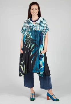 Dress Selkie Black Dongo in Blue