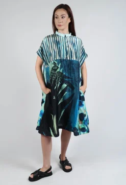 Dress Selkie Black Dongo in Blue