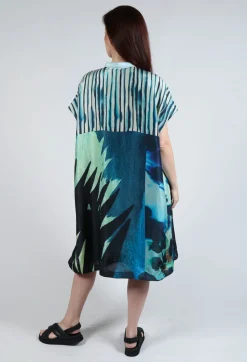 Dress Selkie Black Dongo in Blue