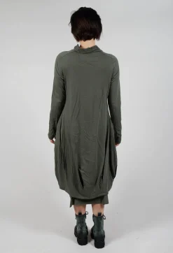 Dress with Placed Print in Camp Shiny Print