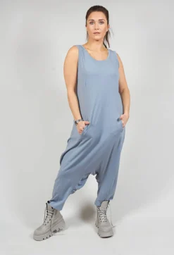 Drop Crotch Jumpsuit in Water