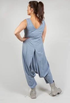 Drop Crotch Jumpsuit in Water