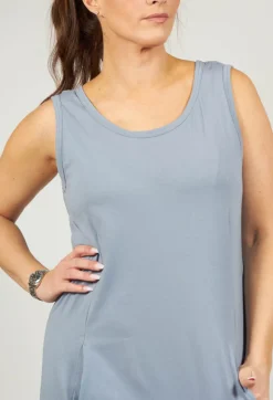 Drop Crotch Jumpsuit in Water