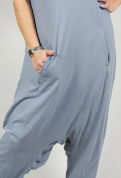 Drop Crotch Jumpsuit in Water