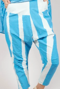 Drop Crotch Pull On Trousers in Malibu Print
